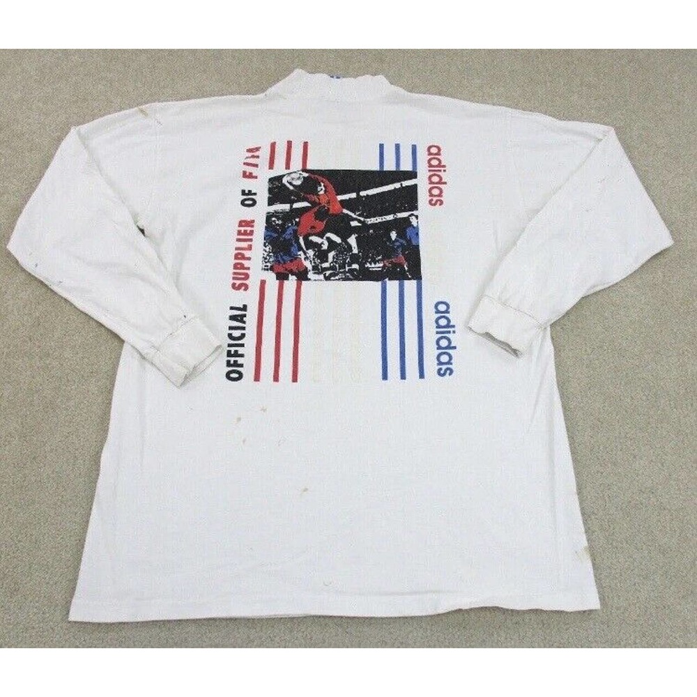 VINTAGE Adidas Adult Small White Fifa Soccer Shirt